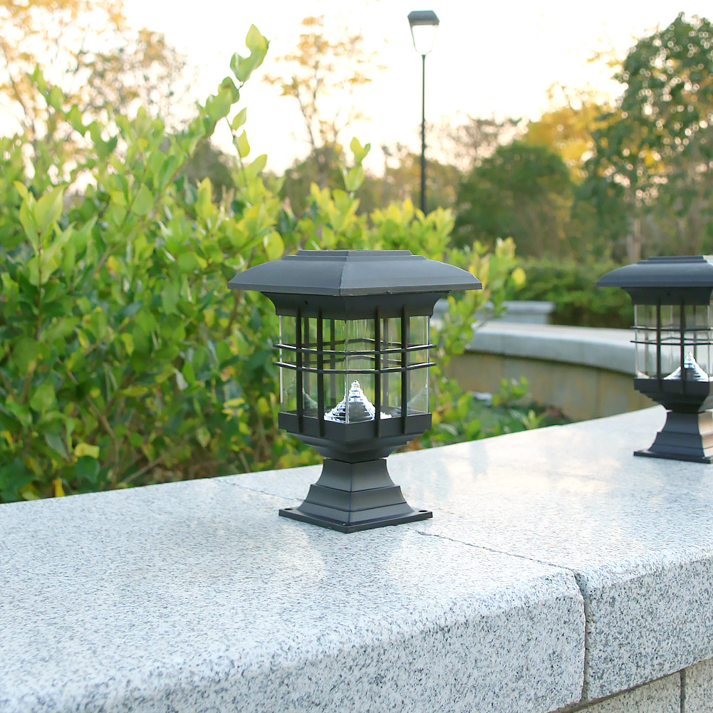 Solar Light Waterproof Courtyard Decoration Pillar Lamp Villa Garden Courtyard Lawn Lamp Park Corridor Small Night Lamp