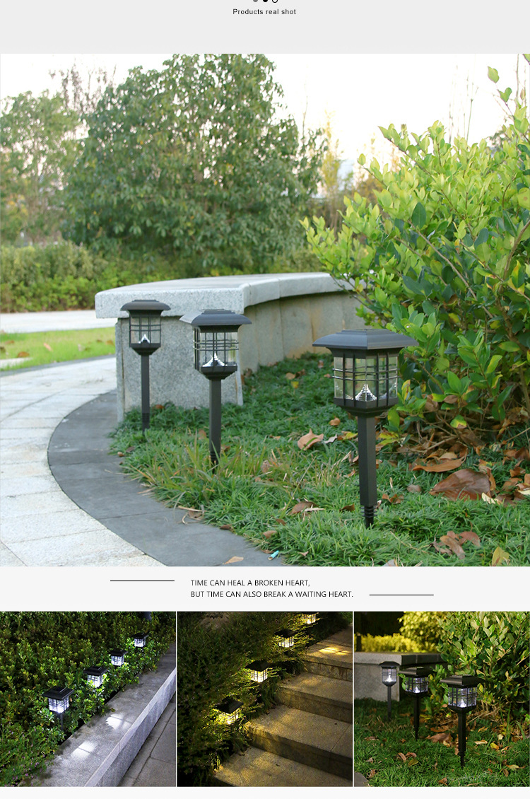 Solar Light Waterproof Courtyard Decoration Pillar Lamp Villa Garden Courtyard Lawn Lamp Park Corridor Small Night Lamp