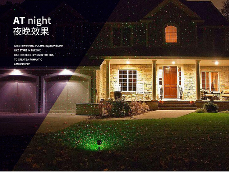 Aluminum lawn lamp waterproofing snowflake projection lamp courtyard full star radium laser light aluminum Aluminum lawn lamp waterproofing snowflake projection lamp courtyard full star radium laser light aluminum