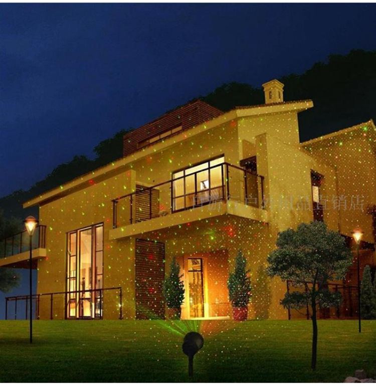 Aluminum lawn lamp waterproofing snowflake projection lamp courtyard full star radium laser light aluminum Aluminum lawn lamp waterproofing snowflake projection lamp courtyard full star radium laser light aluminum