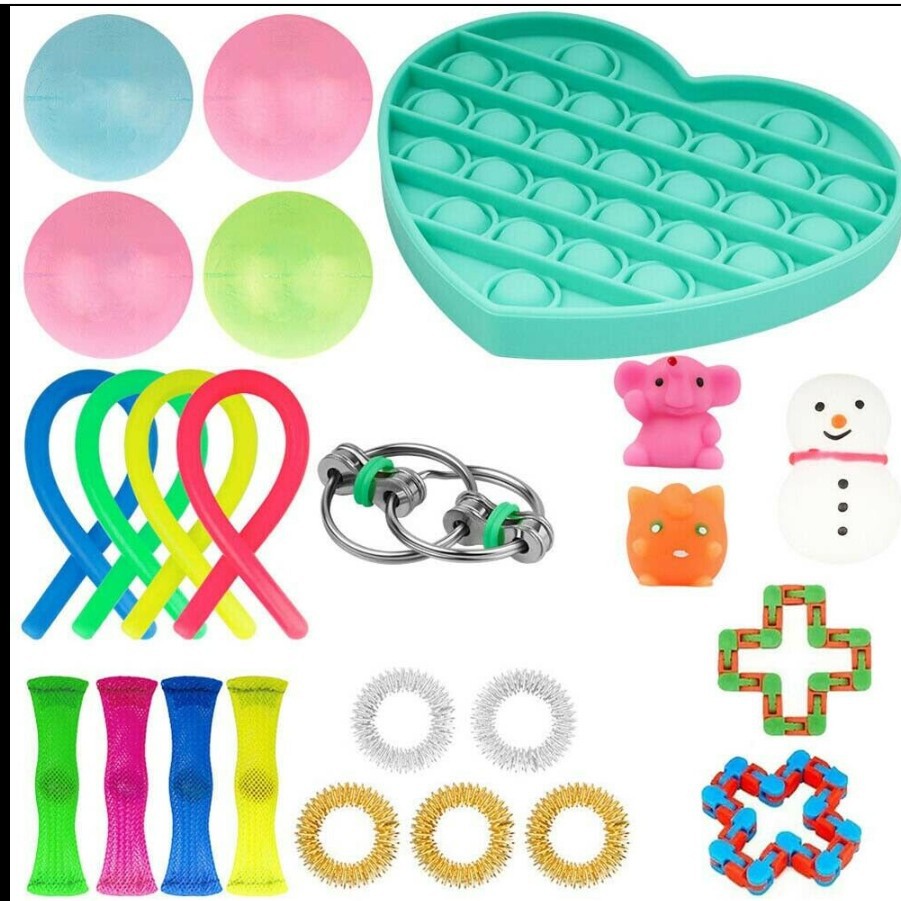 Cross-Border Hot Sale Combination Set Vent Class Infinite Cube Bean Track Chain Massager Network Management Rugby