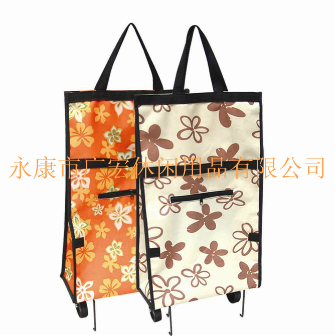 Printing foldable washable tug shopping bag