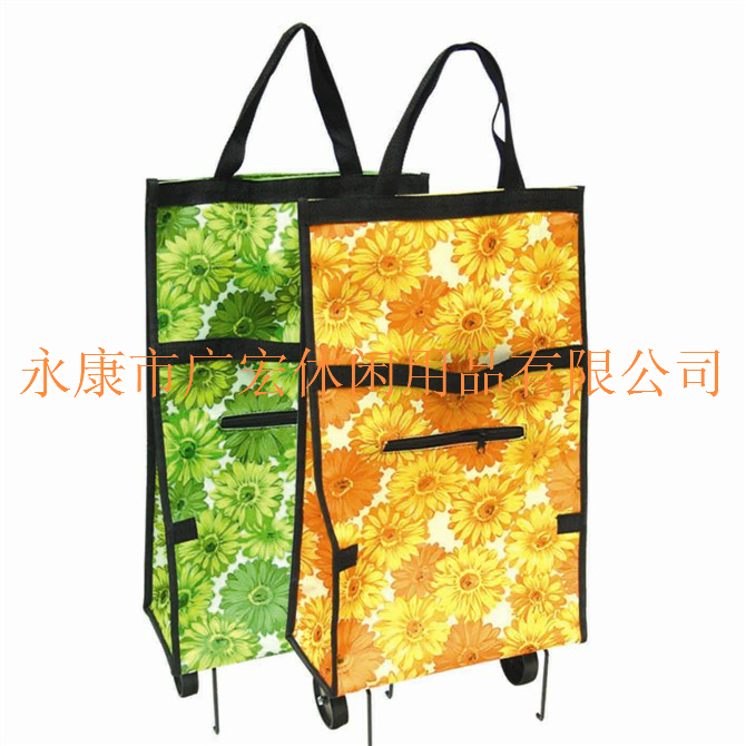 Printing foldable washable tug shopping bag
