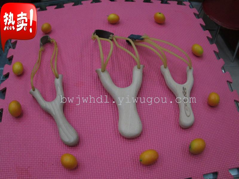 Wholesale and retail of white wood fork athletics sports slingshot toys