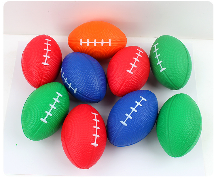 Cross-Border Hot Selling British American Small Brown Rugby Decompression Toys for Children Foam Decompression Pu Ball Custom Printing Cross-Border Hot Selling British American Small Brown Rugby Decompression Toys for Children Foam Decompression Pu Ball Custom Printing