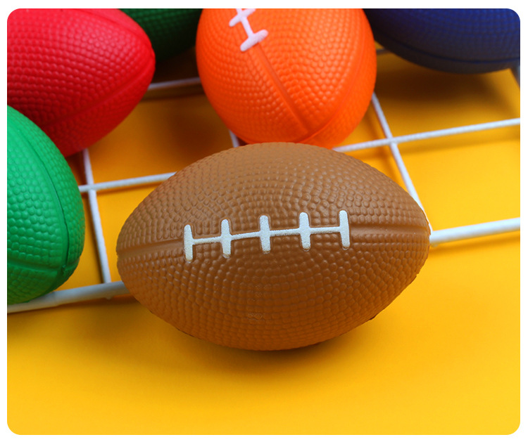 Cross-Border Hot Selling British American Small Brown Rugby Decompression Toys for Children Foam Decompression Pu Ball Custom Printing Cross-Border Hot Selling British American Small Brown Rugby Decompression Toys for Children Foam Decompression Pu Ball Custom Printing