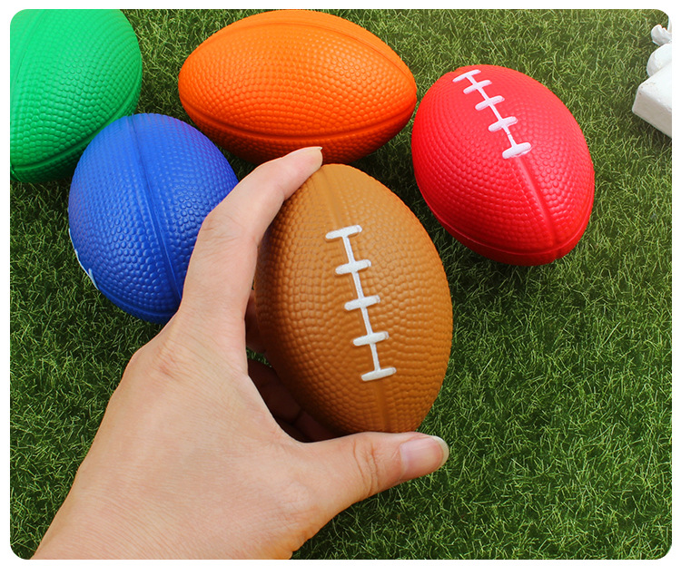 Cross-Border Hot Selling British American Small Brown Rugby Decompression Toys for Children Foam Decompression Pu Ball Custom Printing Cross-Border Hot Selling British American Small Brown Rugby Decompression Toys for Children Foam Decompression Pu Ball Custom Printing