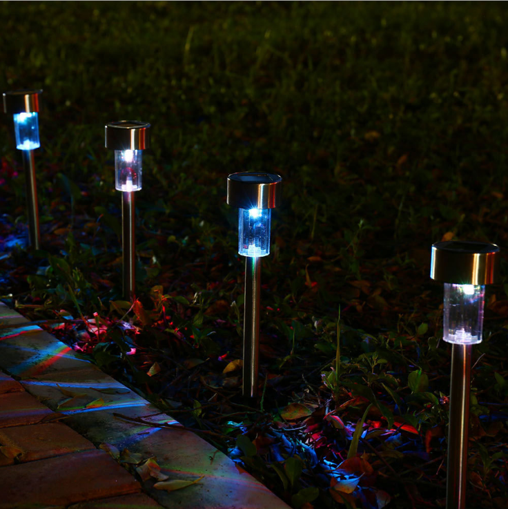 New Stainless Steel Solar LED Lawn Lamp