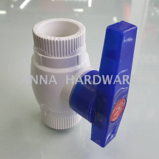 pvc ball valve with thread plain upvc ball valve south amrican grey white color export new material ball valve