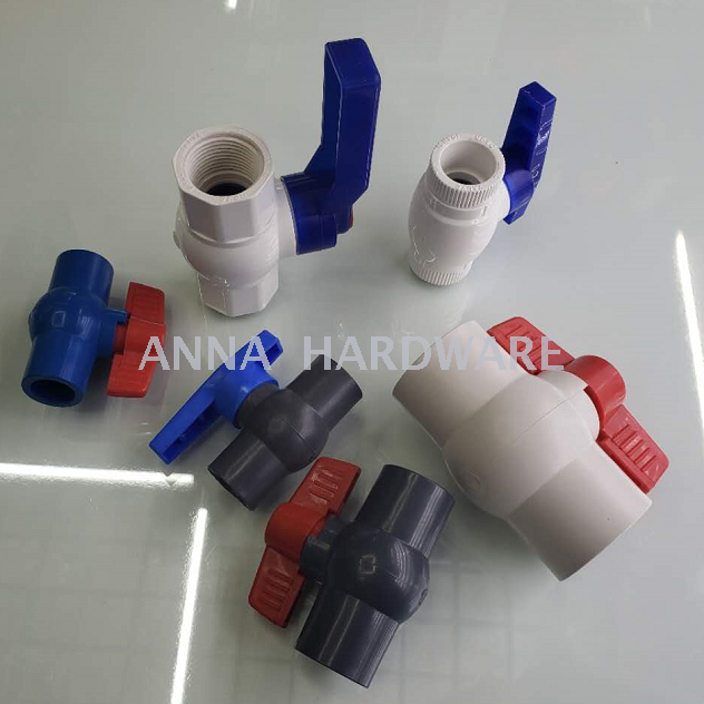 pvc ball valve with thread plain upvc ball valve south amrican grey white color export new material ball valve