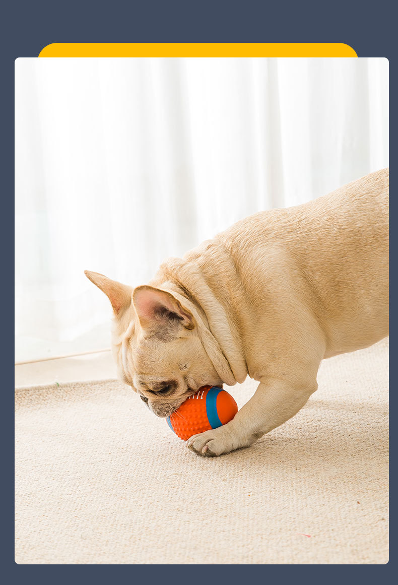 Dog Latex Sound Toy Molar Long Lasting Relieving Stuffy Rugby Football Small Dog Teddy Training Pet Supplies Dog Latex Sound Toy Molar Long Lasting Relieving Stuffy Rugby Football Small Dog Teddy Training Pet Supplies