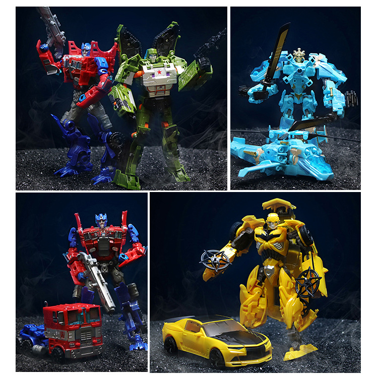 Children&#039;s Transform Toys King Kong Car Robot Model Wasp Qingtian Weizhen God of War Hand-Made Suit Boy