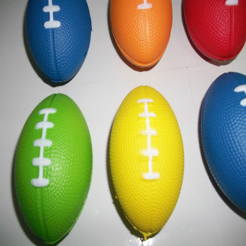 PU Sponge Ball Rugby Ornamental Ball Printing Gift Ball Wrist Training Children Toy Ball Medical Rehabilitation