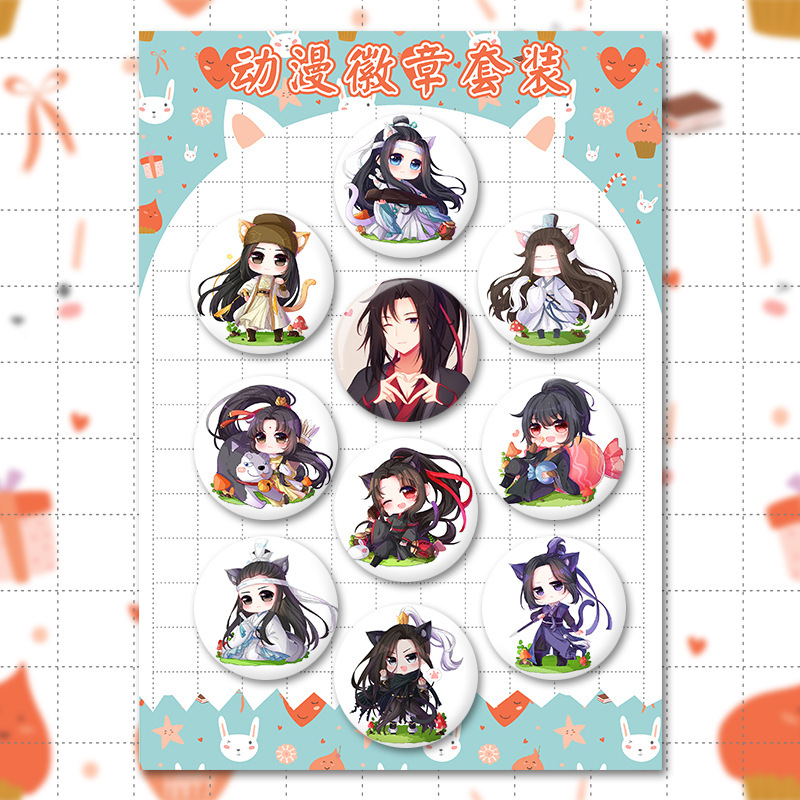 Anime Badge Set 58mm Badge Ghoul Natsume Unheard of Gintama Fate Curse Back to War Comic Show Wholesale