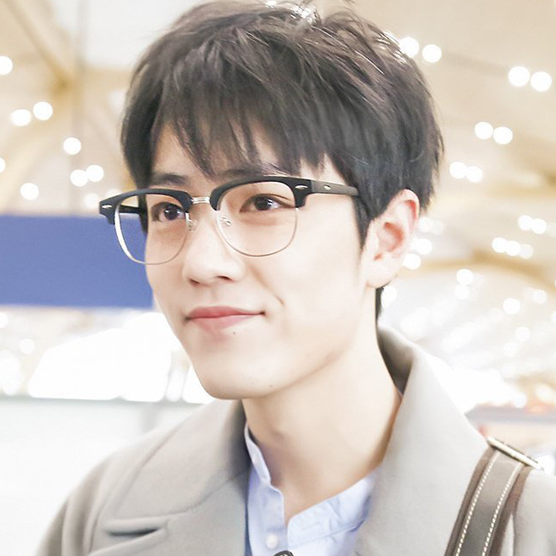 Xiao War star of the same type of glasses frame radiation glasses male trend anti-Blue ray plain myopia eye frame mirror computer