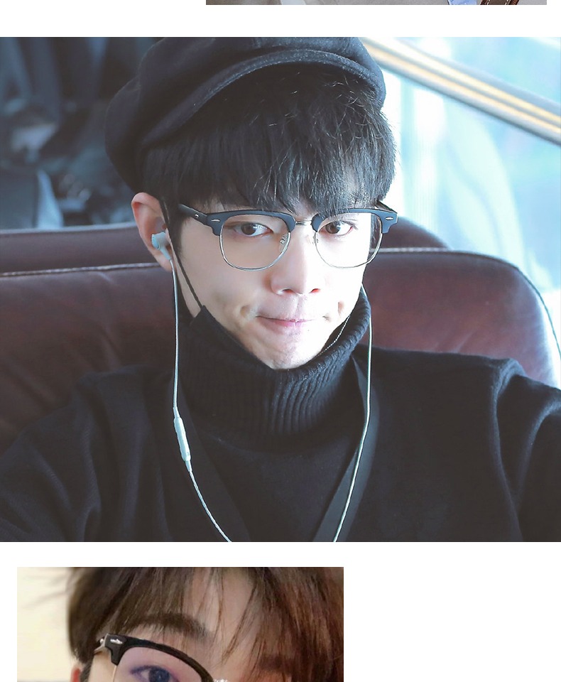 Xiao War star of the same type of glasses frame radiation glasses male trend anti-Blue ray plain myopia eye frame mirror computer Xiao War star of the same type of glasses frame radiation glasses male trend anti-Blue ray plain myopia eye frame mirror computer