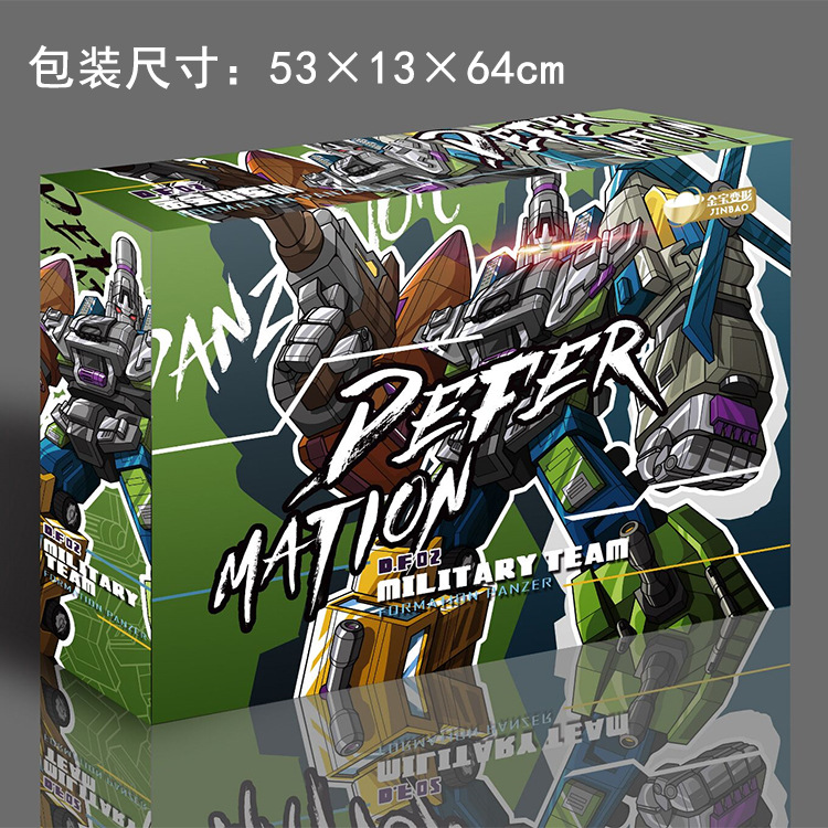Transformers Toys Jinbao Bruticus Attack God of War WK Military Combaticons Enlarged Version Pentad Gift Box