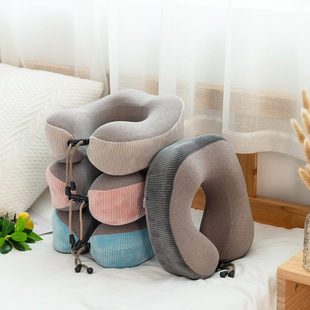 The new memory cotton U-shaped travel pillow, neck protector, napping pillow is a portable and customized hair The new memory cotton U-shaped travel pillow, neck protector, napping pillow is a portable and customized hair