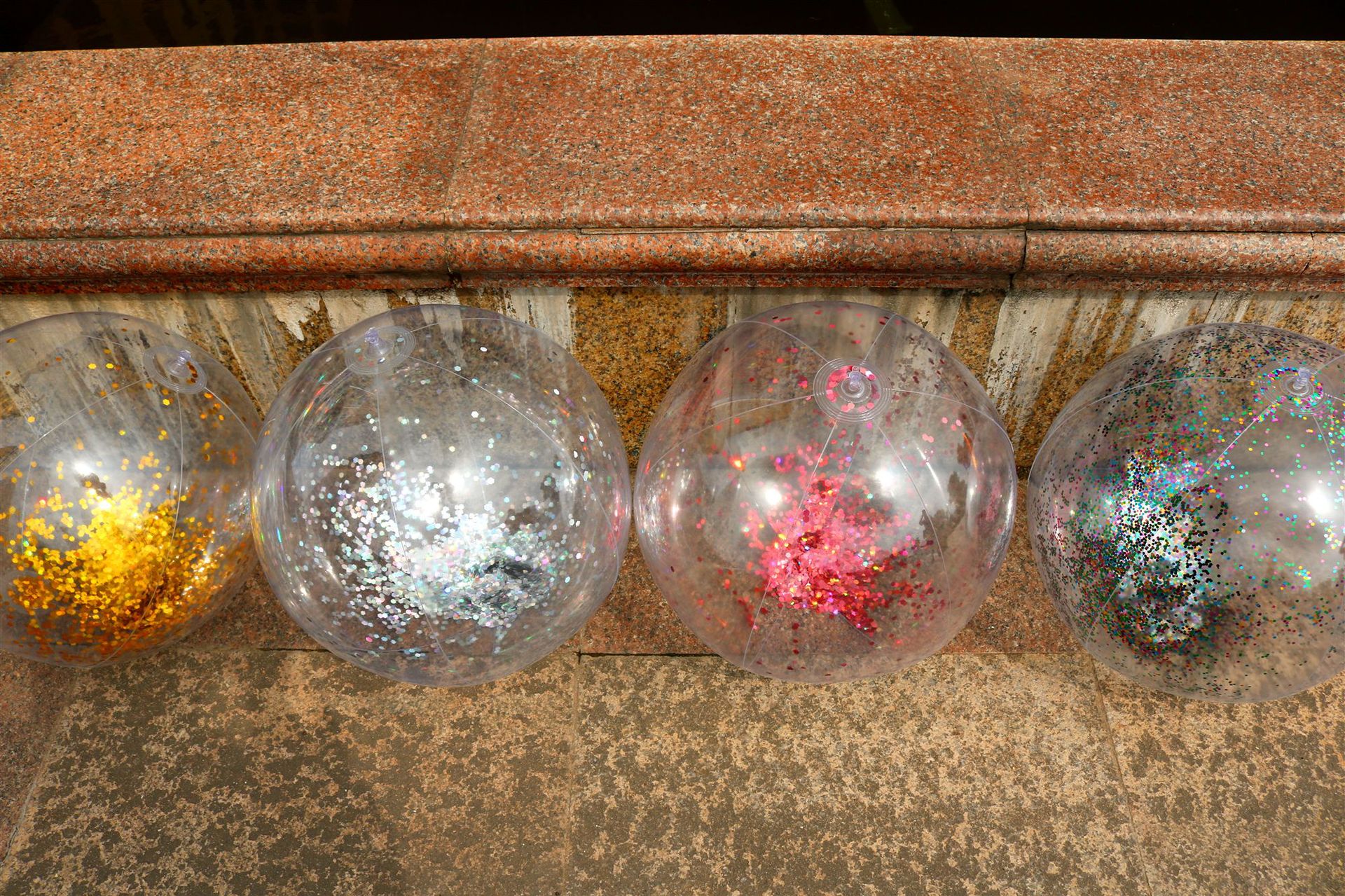 Spot Supply Ins Internet Famous Photo Taking Props Inflatable Sequins Beach Ball Transparent PVC Ball Water Toys Spot Supply Ins Internet Famous Photo Taking Props Inflatable Sequins Beach Ball Transparent PVC Ball Water Toys