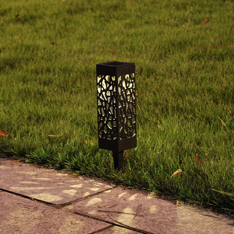 Outdoor Waterproof Solar Lamp Beautiful Hollow Ultra-Low Lamp Creative Warm LED Light-Controlled Induction Lawn Garden Lamp