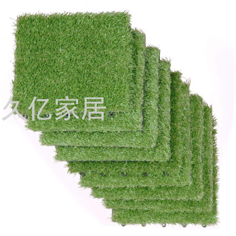 Artificial Anti-Real Lawn Grass Leather Stitching Floor DIY Outdoor Buckle Floor Balcony Garden