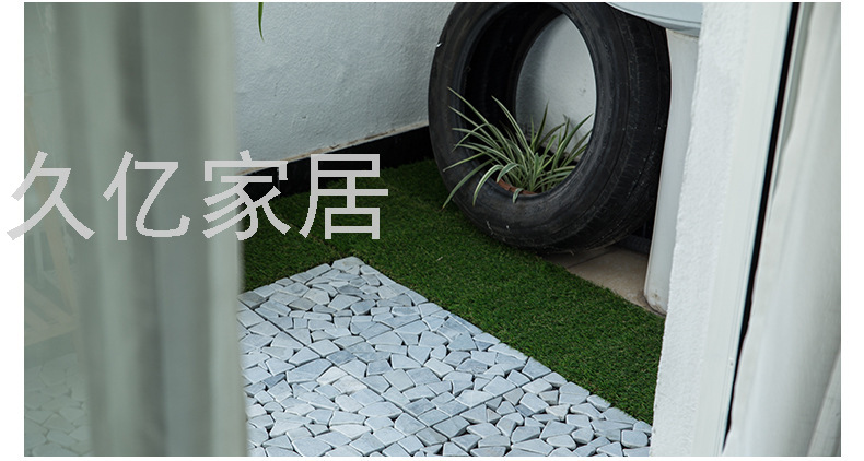 Artificial Anti-Real Lawn Grass Leather Stitching Floor DIY Outdoor Buckle Floor Balcony Garden