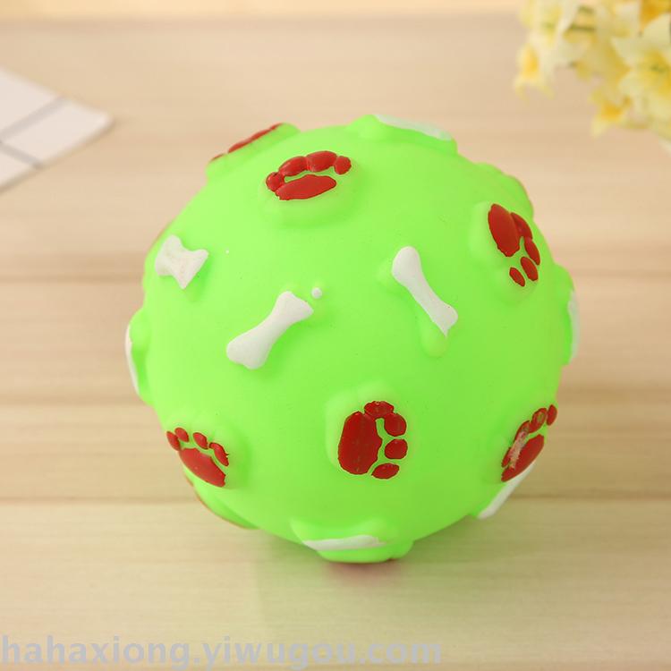 Pet toy pet ball small footprint ball plastic toy PVC ball dog vocal toy Pet toy pet ball small footprint ball plastic toy PVC ball dog vocal toy