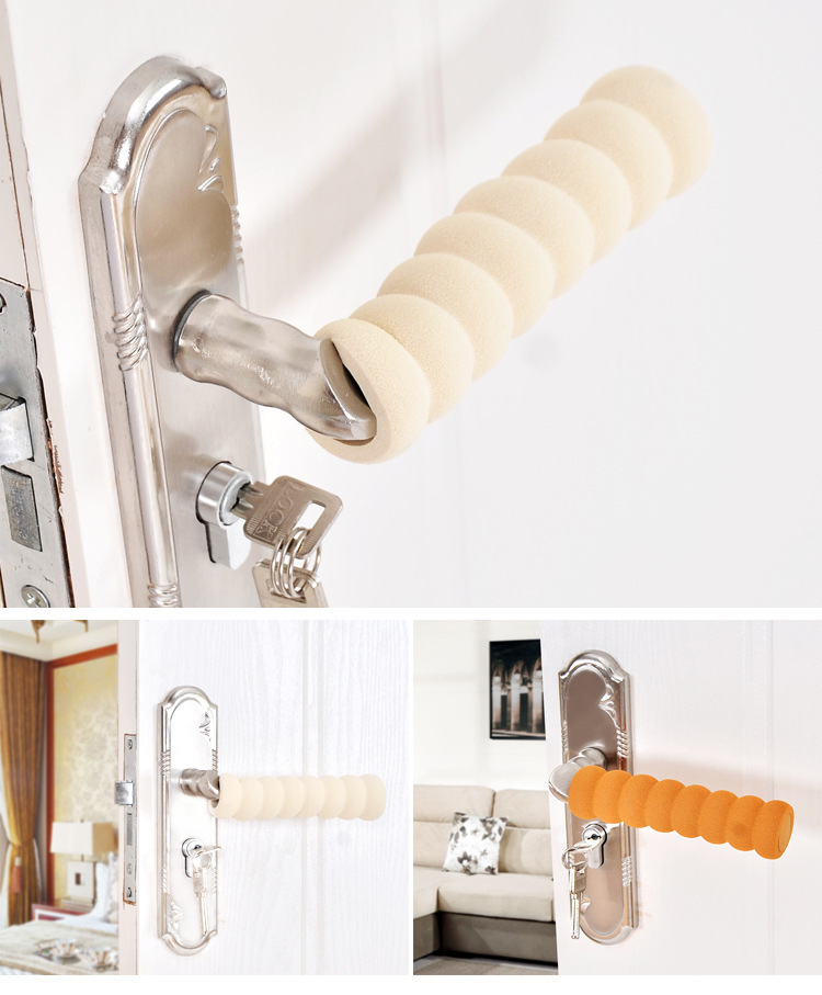 Door Handle Protector Anti-Collision Cover Children's Safety Thickened Spiral Baby Room Door Handle Bumper Wholesale Door Handle Protector Anti-Collision Cover Children's Safety Thickened Spiral Baby Room Door Handle Bumper Wholesale