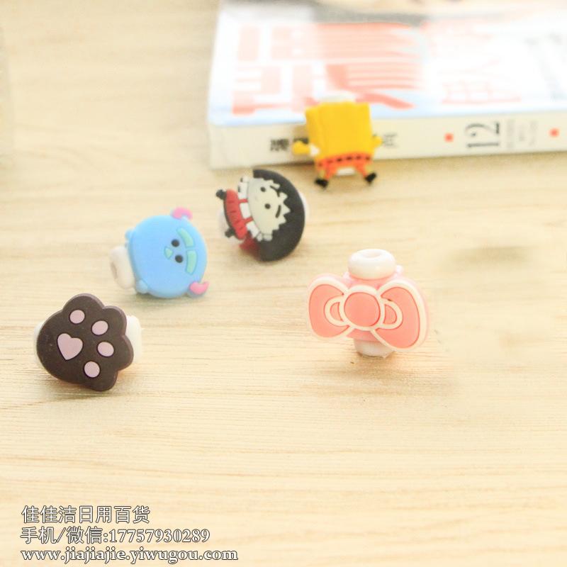 Mobile Phone Cartoon USB Cable Protection Sleeve Creative Earphone Charging Cable Anti-Break Protector Cable Winder
