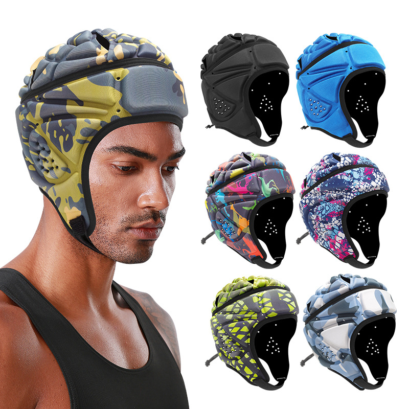 Factory in Stock Sports Crashproof Cap Drop-Resistant Downhill Riding Cap Rugby Football Goalkeeper Helmet Cap