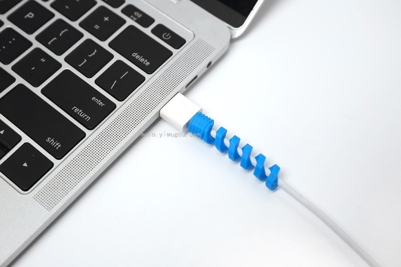 Mobile Phone USB Cable Protection Sleeve, Wire Break-Proof Protector (4 Pieces)