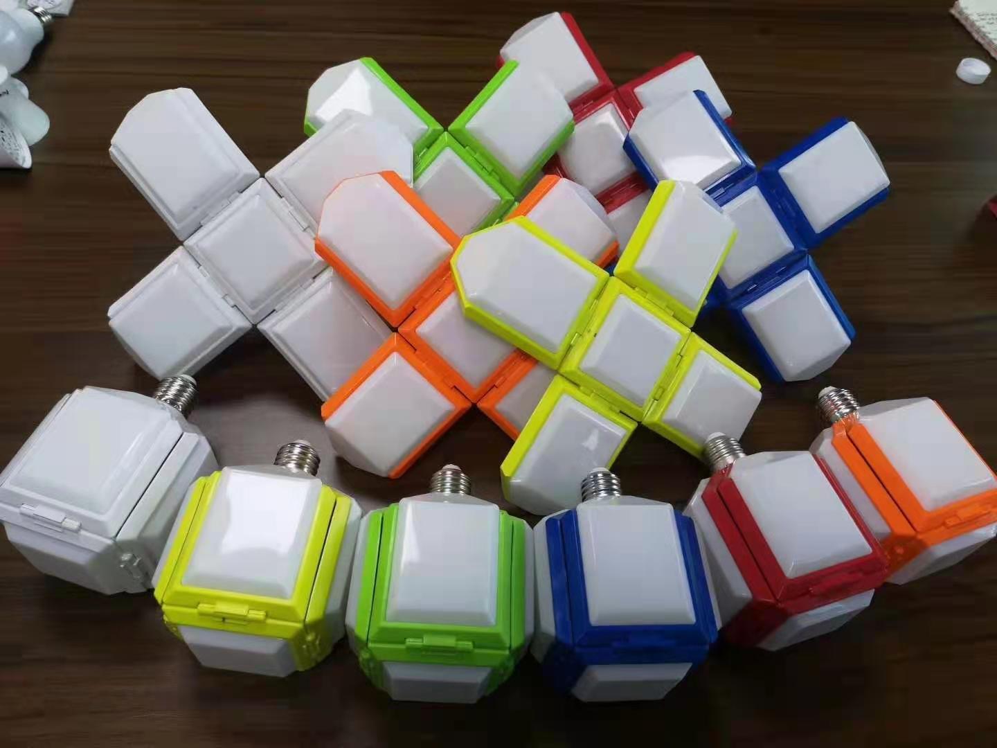 LED Light Folding Lamp Rugby Pyramid Folding Lamp Super Bright Indoor LED Lamp 220V