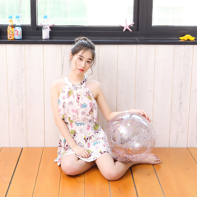 Instagram web celebrity photo props inflatable sequins beach ball transparent PVC ball water toys
