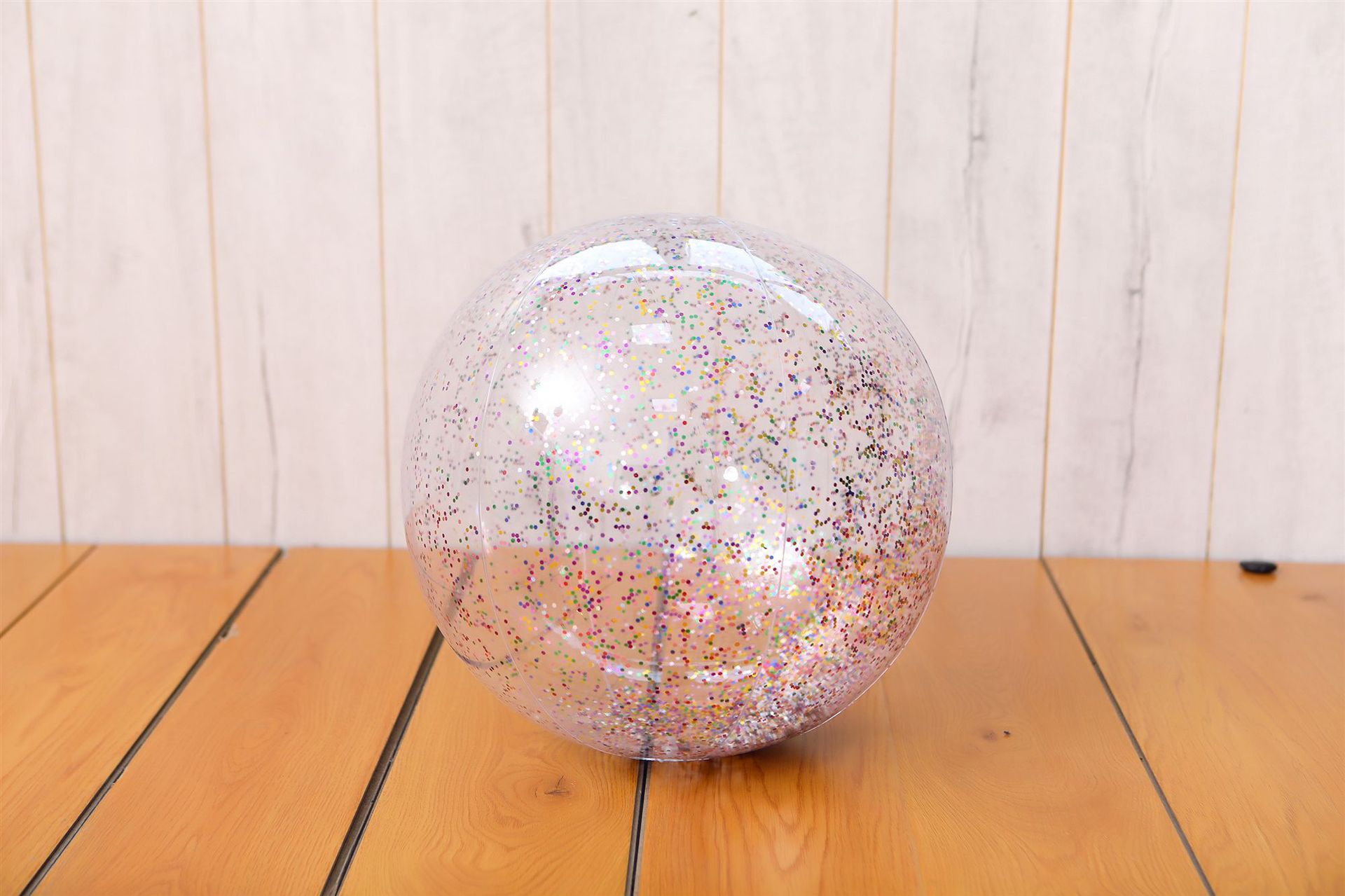 Instagram web celebrity photo props inflatable sequins beach ball transparent PVC ball water toys Instagram web celebrity photo props inflatable sequins beach ball transparent PVC ball water toys