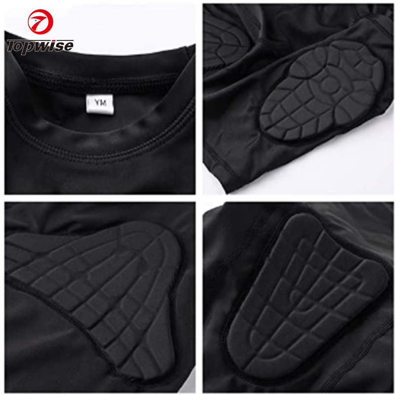 Cross-Border Children&#039;s Honeycomb Baseball Anti-Collision Clothing Protective Gear Rugby Soccer Uniform Long Sleeve Shoulder Pad Waist Pad Elbow Pad Tracksuit