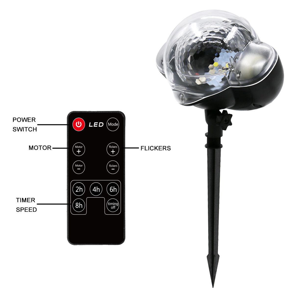 2019 New Exclusive for Cross-Border Mini Snow Light Outdoor Waterproof RF Remote Control Christmas Snow Light Lawn Lamp 2019 New Exclusive for Cross-Border Mini Snow Light Outdoor Waterproof RF Remote Control Christmas Snow Light Lawn Lamp
