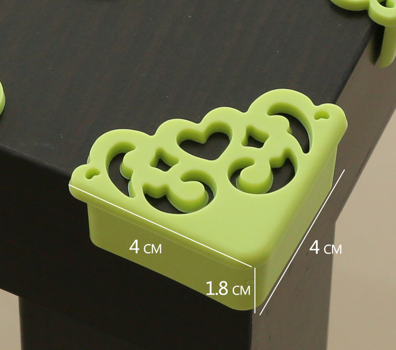 Hollow Carved Soft Rubber Heart-Shaped Bumper Corner Protector Children's Safety Protection Bumper 4 Pieces Hollow Carved Soft Rubber Heart-Shaped Bumper Corner Protector Children's Safety Protection Bumper 4 Pieces