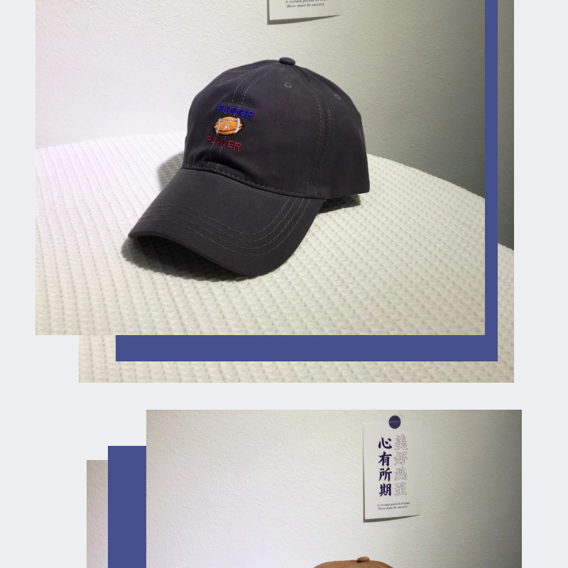 New Rugby Label Hat 2022 Spring Baseball Cap Men's and Women's Embroidered Peaked Cap Outdoor Fishing Sun Hat