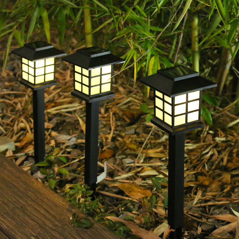 Outdoor Rainproof Solar LED Lawn Lamp Small House Light Mini Solar Light Small GD Garden Light
