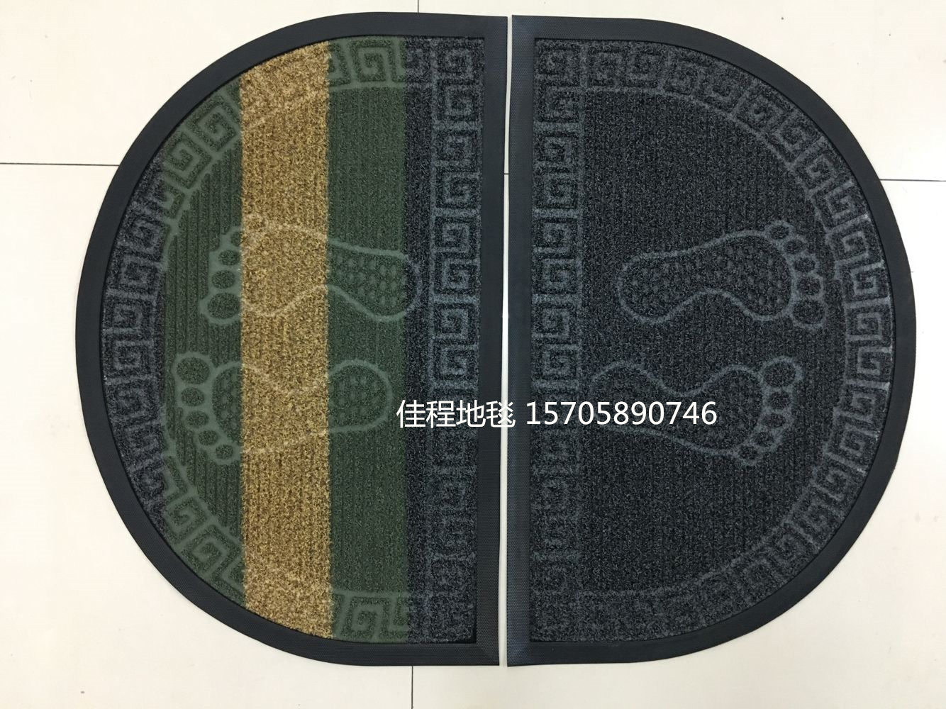 Semi circle long radius rubber lawn embossed mat lawn mat mat mat mat mat mat mat