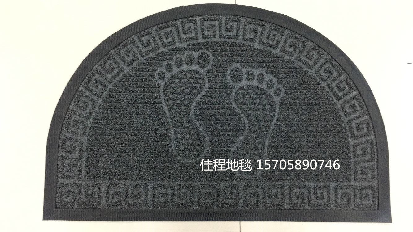 Semi circle long radius rubber lawn embossed mat lawn mat mat mat mat mat mat mat