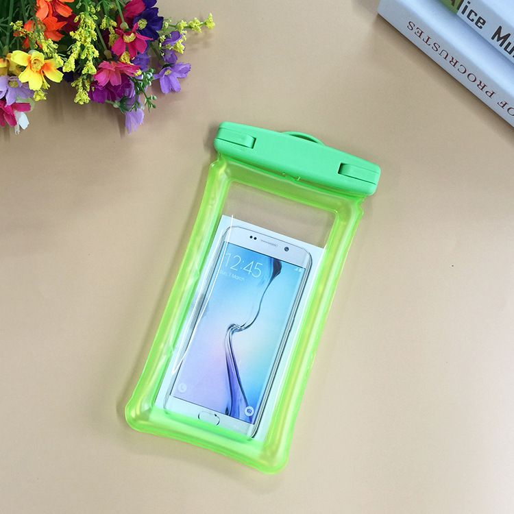 Inflatable floating airbag mobile phone waterproof bag wholesale touch screen large screen swimming  waterproof case