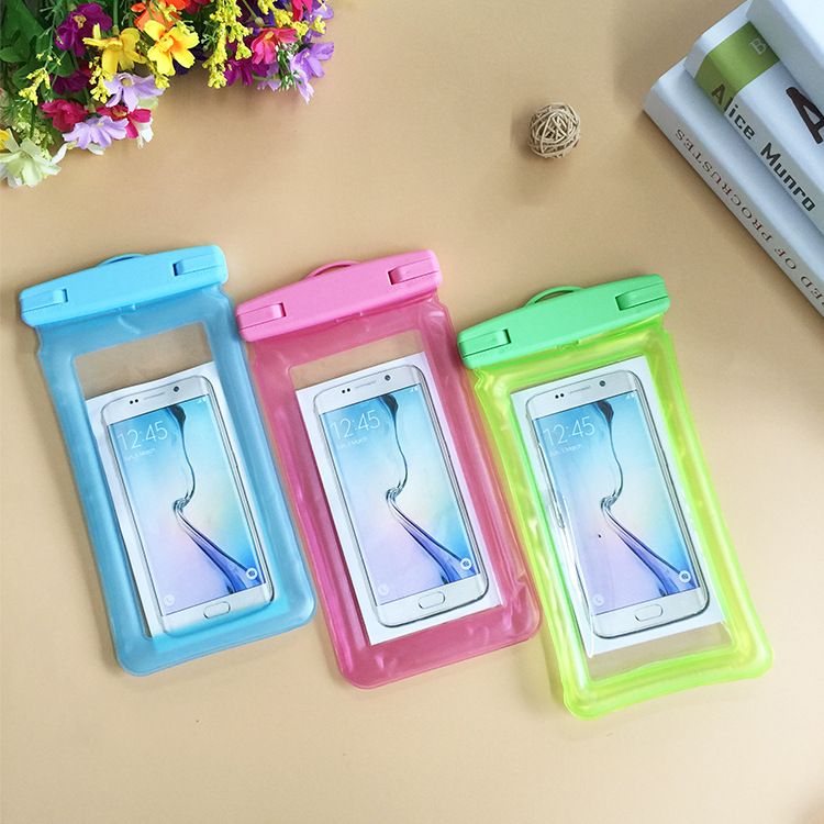 Inflatable floating airbag mobile phone waterproof bag wholesale touch screen large screen swimming  waterproof case