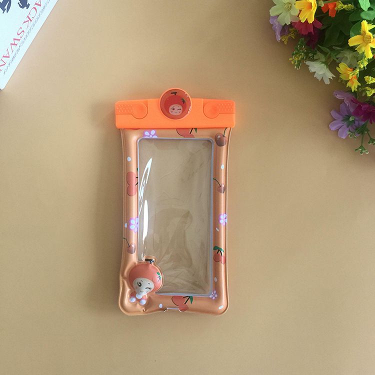 Hot style floating inflatable air bag transparent swimming new cartoon mobile phone waterproof bag waterproof sleeve