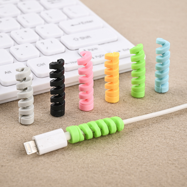 Creative Spiral Data Cable Protector for Foreign Trade Creative Spiral Data Cable Protector for Foreign Trade