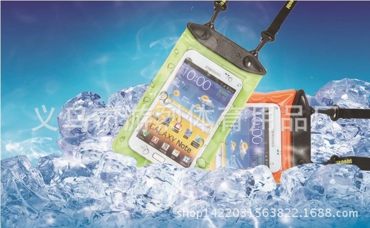 New Swimming Rafting Mobile Phone Waterproof Bag Universal Diving Cover Mobile Phone Waterproof Cover Factory Direct Sales