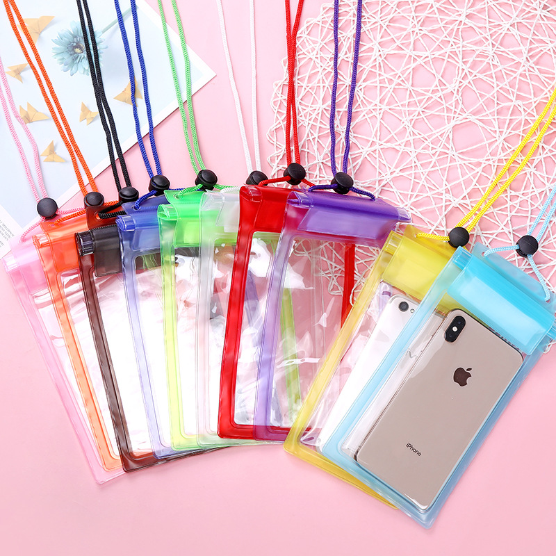 Mobile Phone Waterproof Bag Transparent Three Waterproof Mobile Phone Bag Drifting Swimming Hot Spring Waterproof Bag