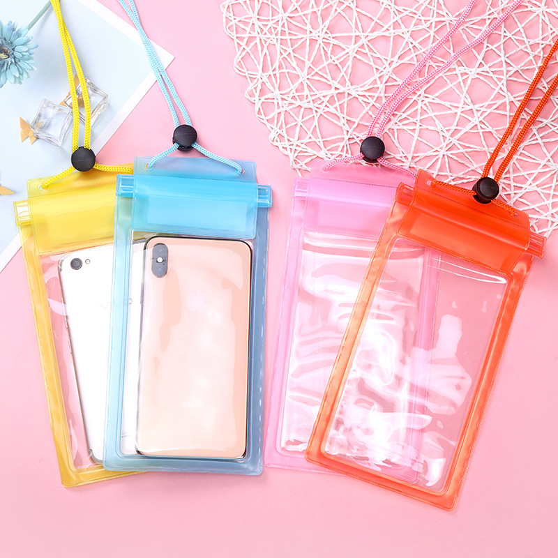 Mobile Phone Waterproof Bag Transparent Three Waterproof Mobile Phone Bag Drifting Swimming Hot Spring Waterproof Bag