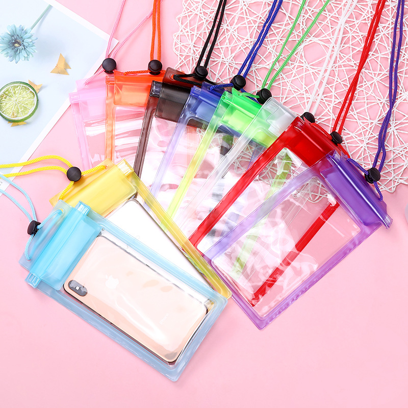 Mobile Phone Waterproof Bag Transparent Three Waterproof Mobile Phone Bag Drifting Swimming Hot Spring Waterproof Bag