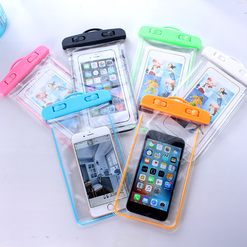 T Luminous Mobile Phone Waterproof Bag Fluorescent Mobile Phone Bag Outdoor Sports Swimming Drifting Underwater Photography Mobile Phone Case